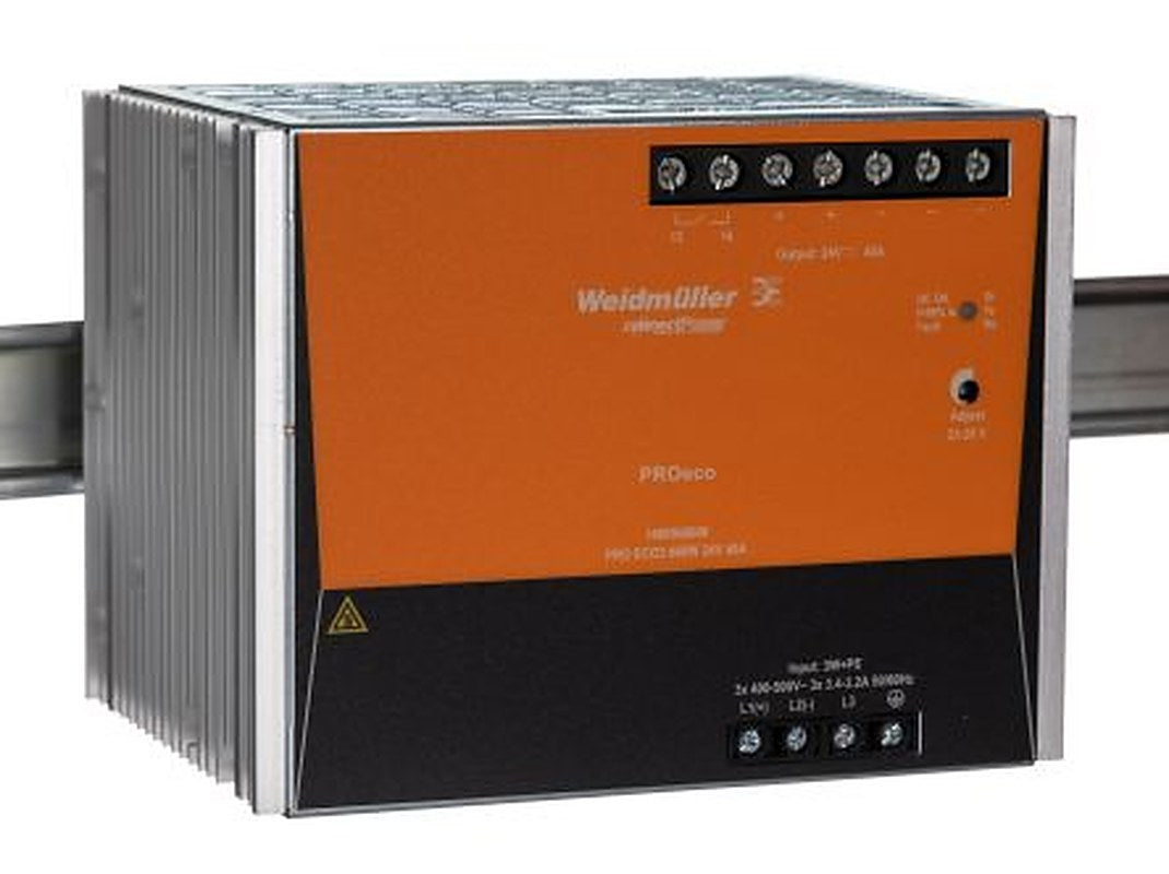 Weidmüller PROeco Switched Mode DIN Rail Power Supply 800 V dc, 575V ac AC/DC Input 28V dc, 40 A Output DC 960 W