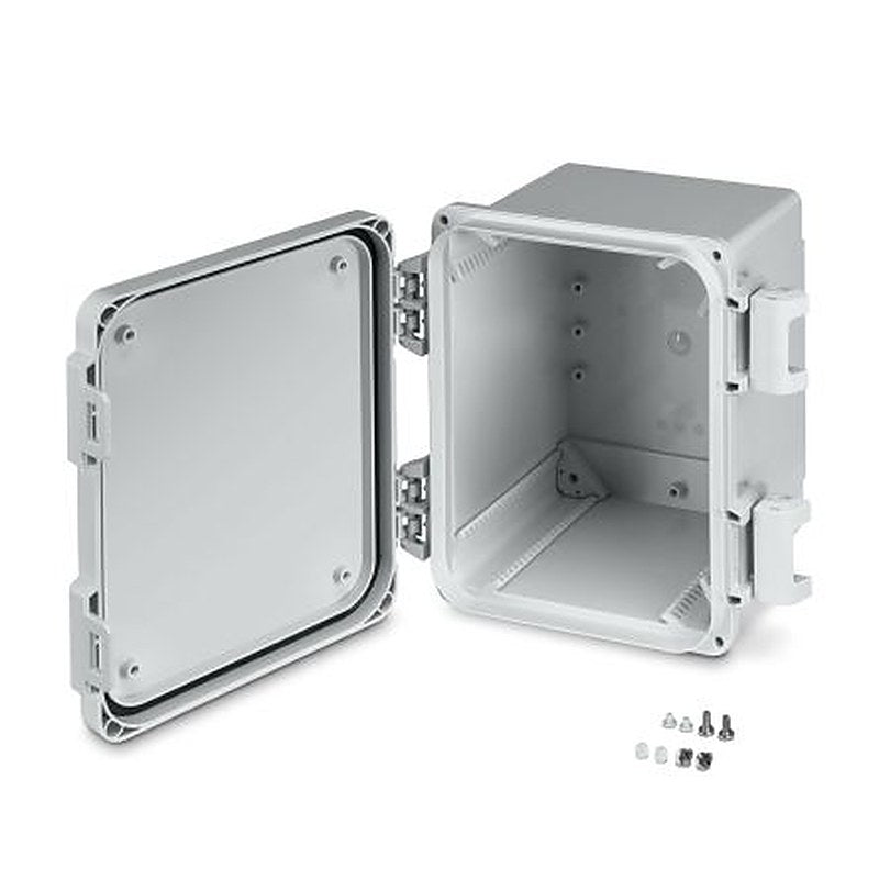 Phoenix Contact OCS Series Light Grey Polycarbonate Junction Box, IP69, 276 mm, 257mm 185 mm