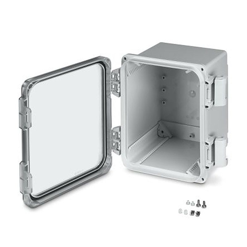 Phoenix Contact OCS Series Light Grey Polycarbonate Junction Box, IP69, 276 mm, 257mm 185 mm