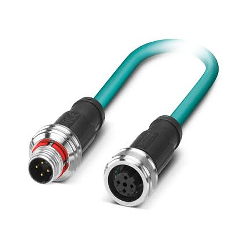 Phoenix Contact M12, 2 m Ethernet Cable Screened Polyurethane Sheath