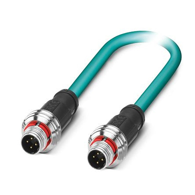 Phoenix Contact M12, 10 m Ethernet Cable Screened Polyurethane Sheath