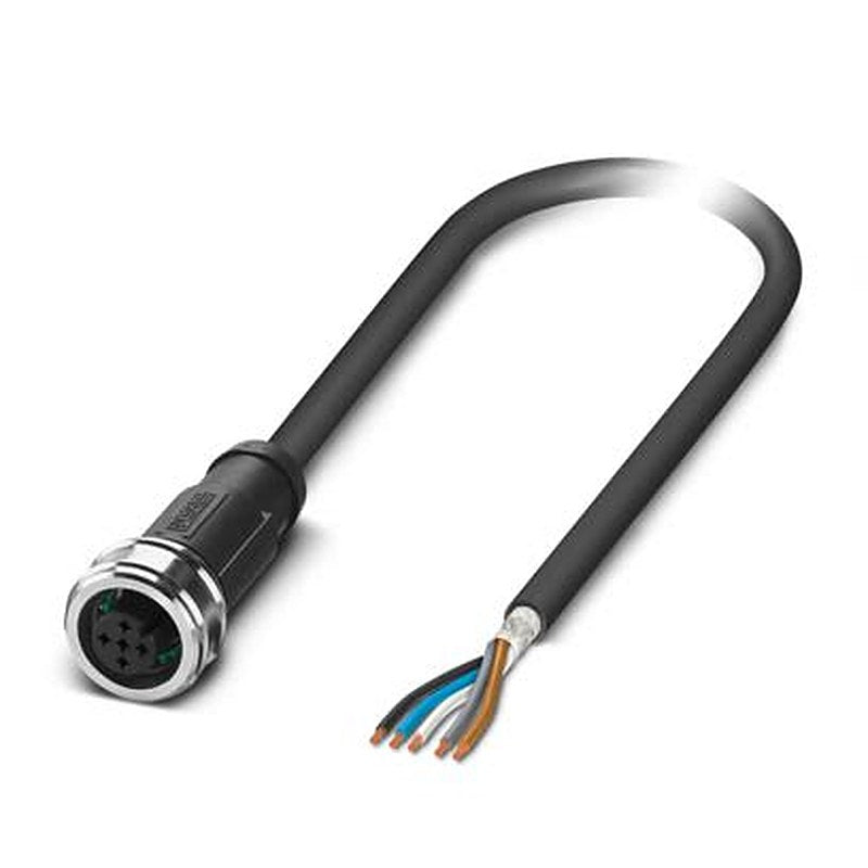 Phoenix Contact Female 5 way M12, Straight to 5 way Sensor Actuator Cable, 1.5 m
