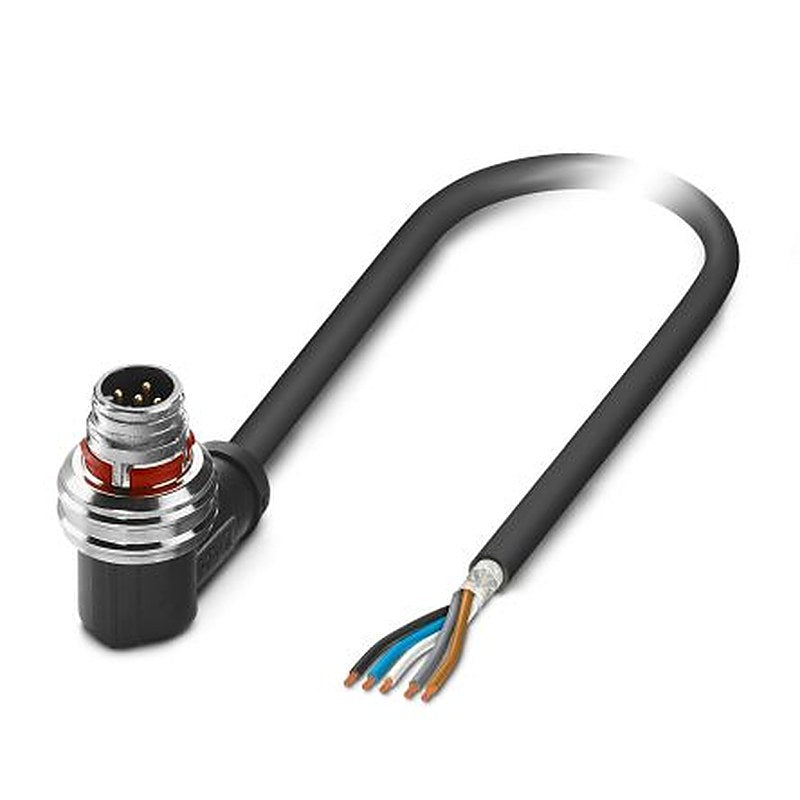 Phoenix Contact Male 5 way M12, Straight to 5 way M12, Straight Sensor Cable, 5 m