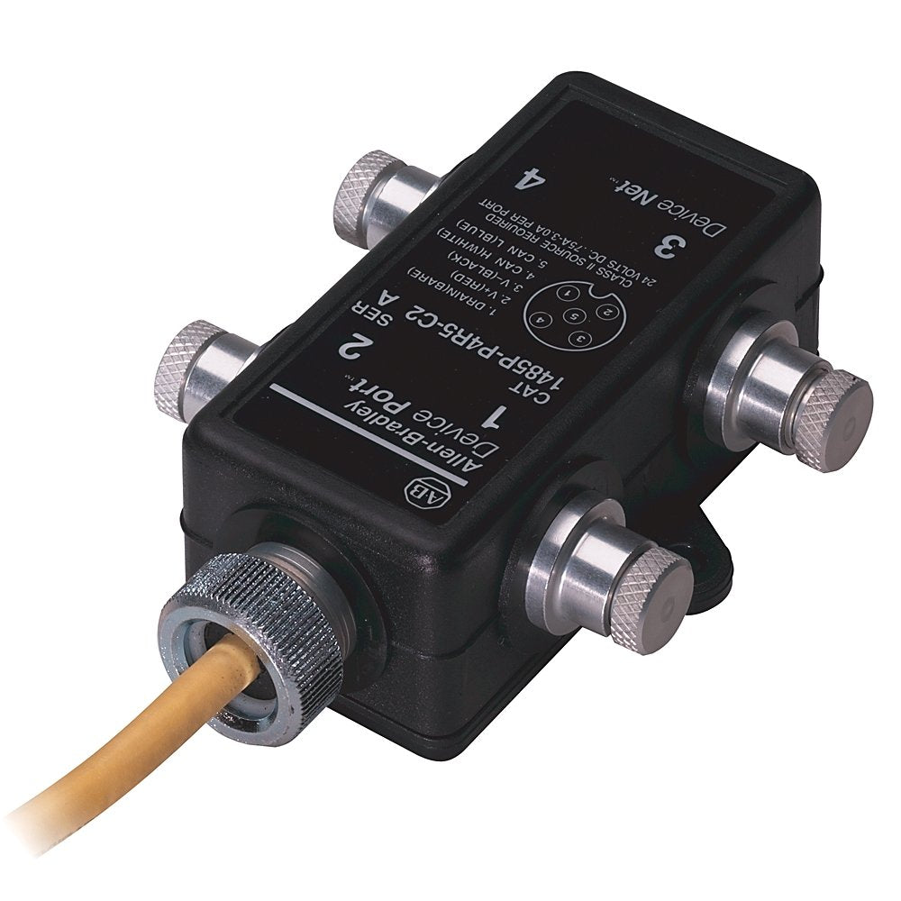 1485 DeviceNet Connectors and DevicePorts, DevicePort, Male Micro Connector, Female Micro, 5 Pin, 4 Port, Standard , Passive , No Connector, Female Micro, 5 Pin