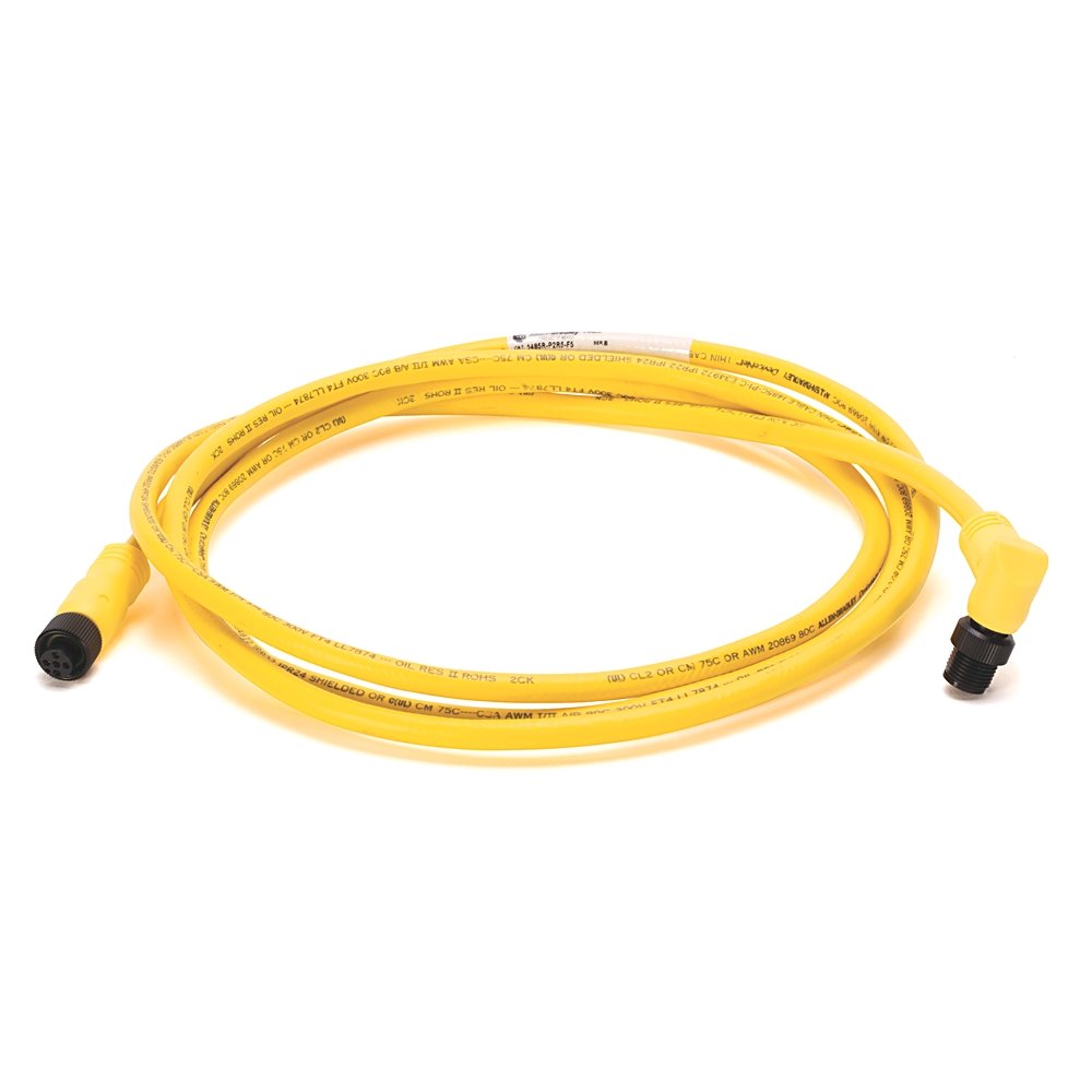 DeviceNet , Trunk End: Micro, Straight Female, Device End: Micro, Right Angle Male, Thin Media, Yellow CPE,