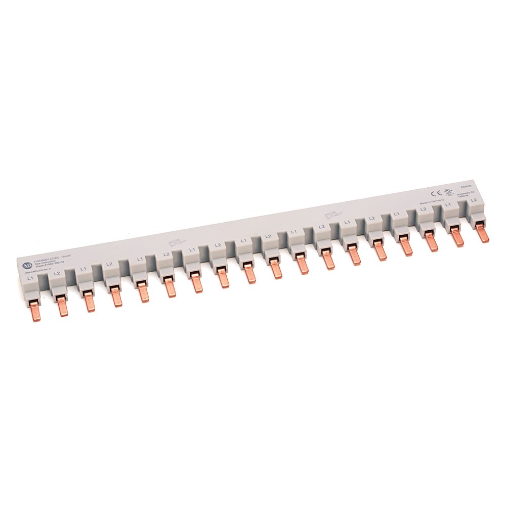 1489-M Miniature Circuit Breaker Accessories, , 18 Pins, 9 Circuit Breakers - 2 Phase Bus Bars