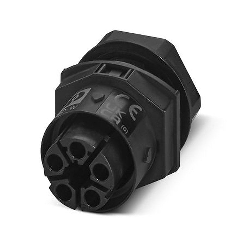 Phoenix Contact Heavy Duty Power Connector, Screw, Push-in, 4 Way, 17.5A, IPD W Female, 600V