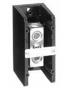 1492 Power Block, Standard Feed-Through/Splicer Block, 1-Pole, Aluminum, 1 Opening Line Side, 1 Opening Load Side, 255 Amps