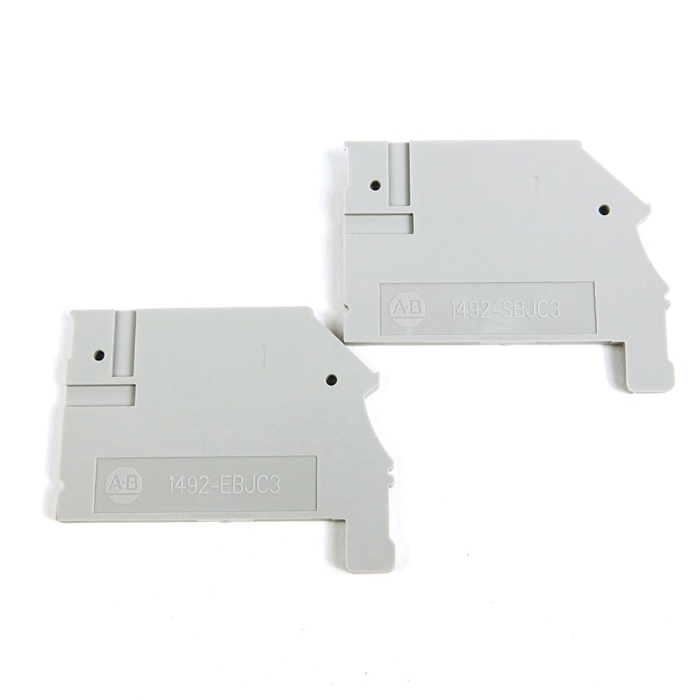 1492 Terminal Block Accessories Barrier Kit (Start/End) , Grey (Standard), Qty. 50