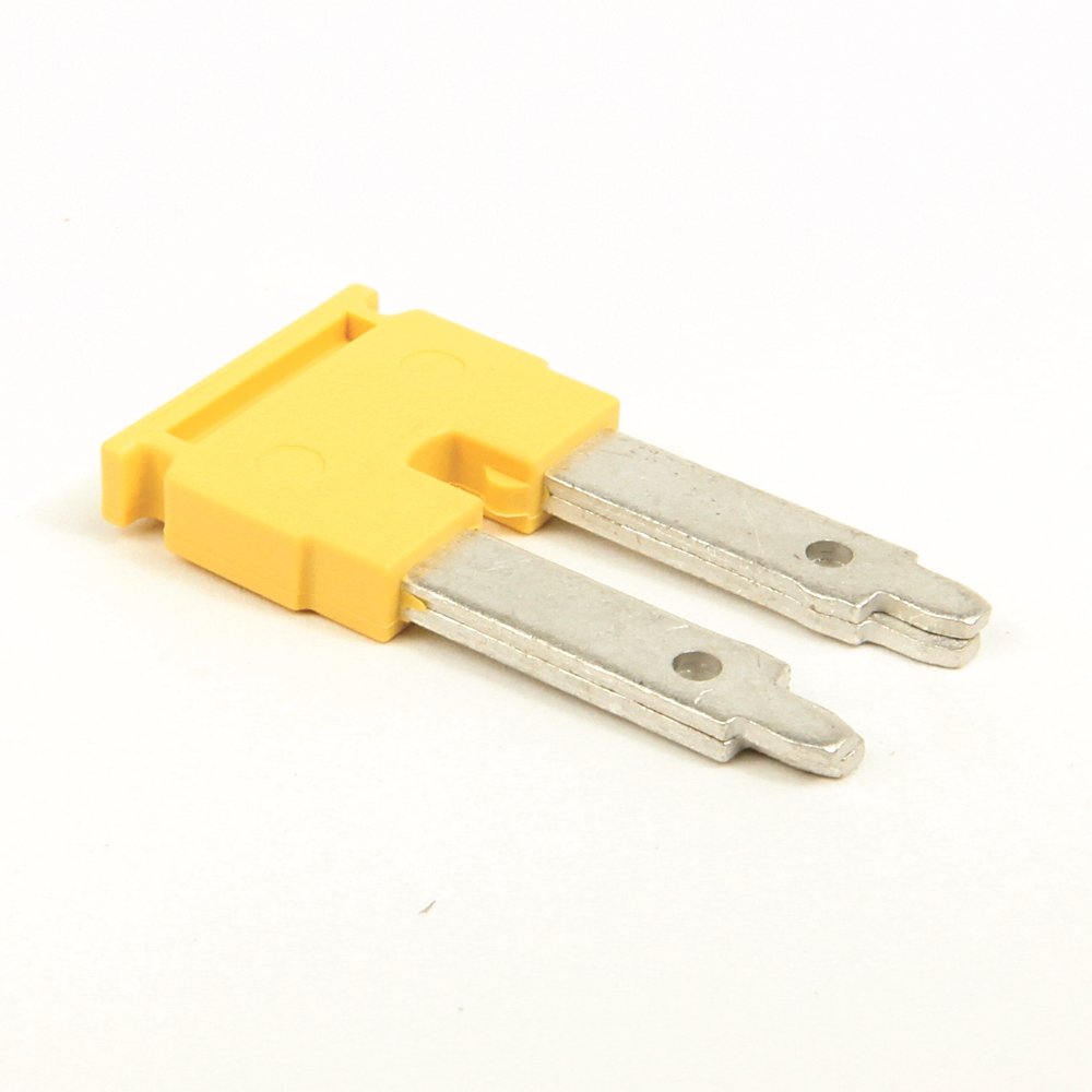 1492 Terminal Block Accessories Plug-In Center Jumper , 10 mm Center to Center , 2 Pole , Gray ,