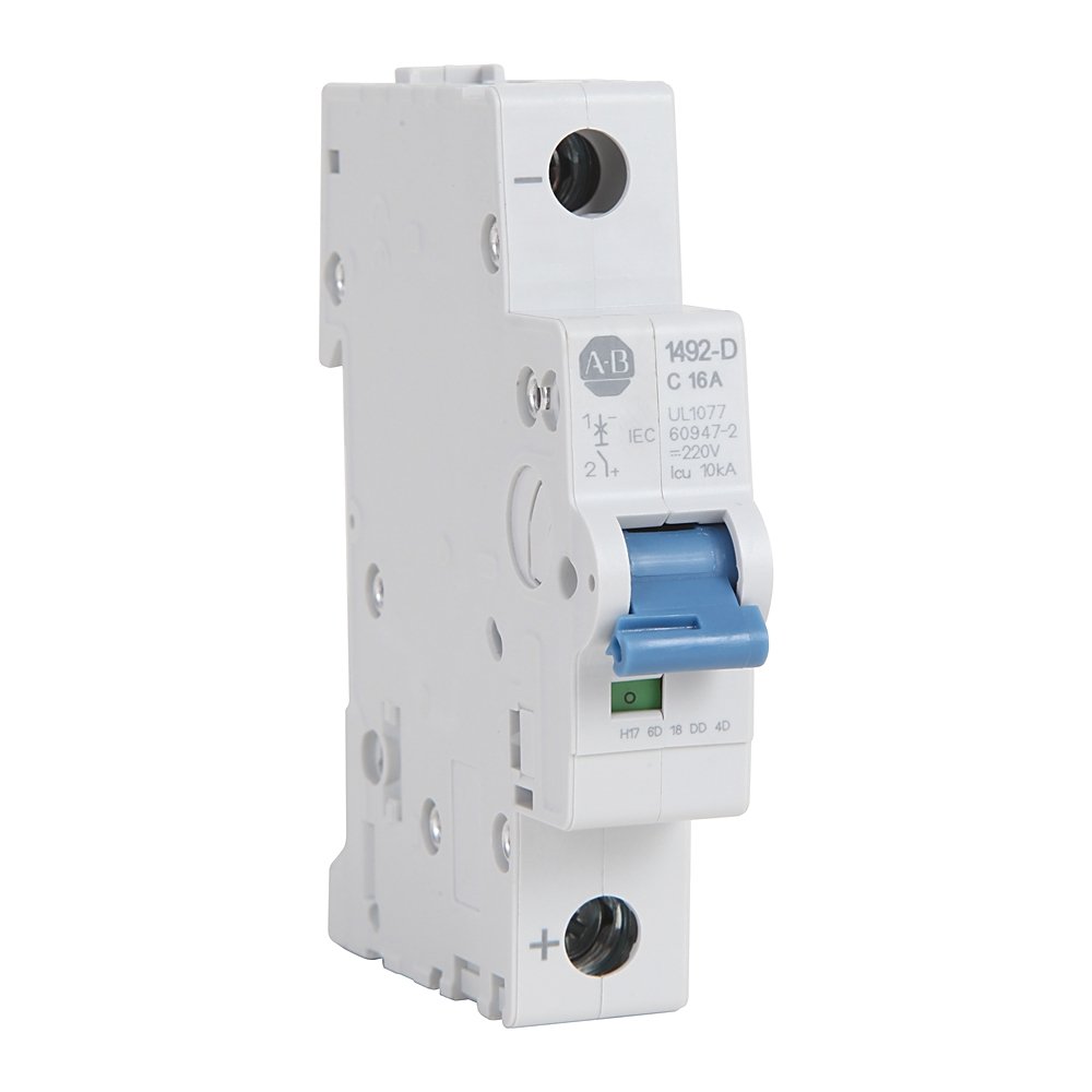 1492-D DC High Voltage Miniature Circuit Breakers, Trip Curve C, 1-Pole, 40A