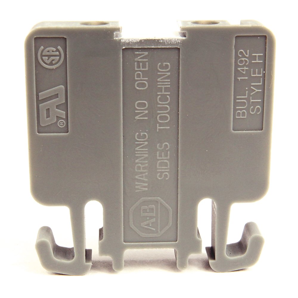 Finger-Safe Single Circuit High Density Block, Screw w/ Pressure Plate, #30 - #12 AWG, Green, Pkg. Qty. of 80