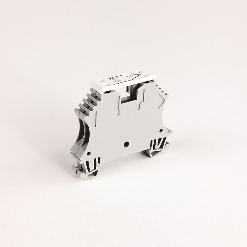 1492-J IEC Terminal Block, Two-Circuit Thermocouple Block, 2.5 mm (# 24 AWG - # 12 AWG), Type J / 1 Iron, 1 Constantan, Gray (Standard),