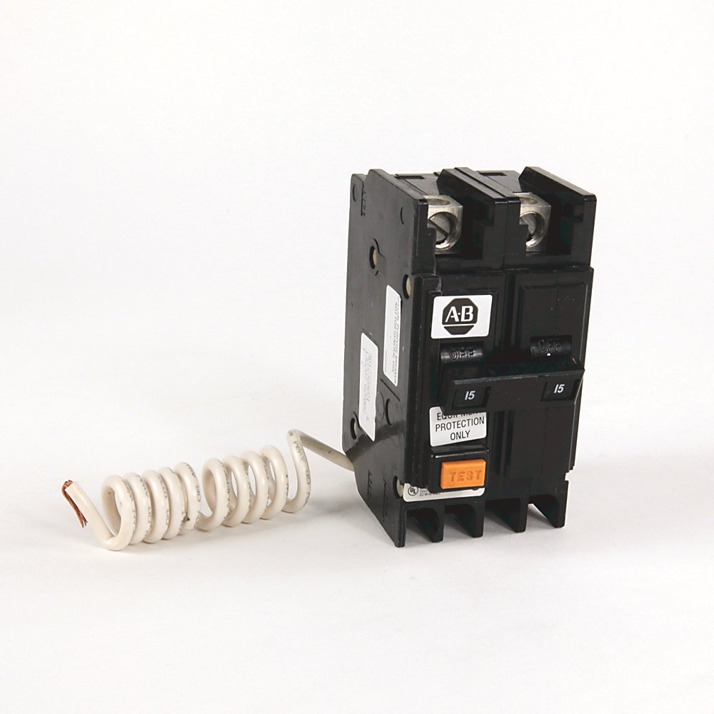 1492-MC Thermal-magnetic Miniature Circuit Breakers, 1492 Miniature Circuit Breaker, 120/240 V AC, Ground Fault Equipment Protector (GFEP), Panel mounting, 10 kA, 2 Poles, 30 Amps, Standard Terminal, None