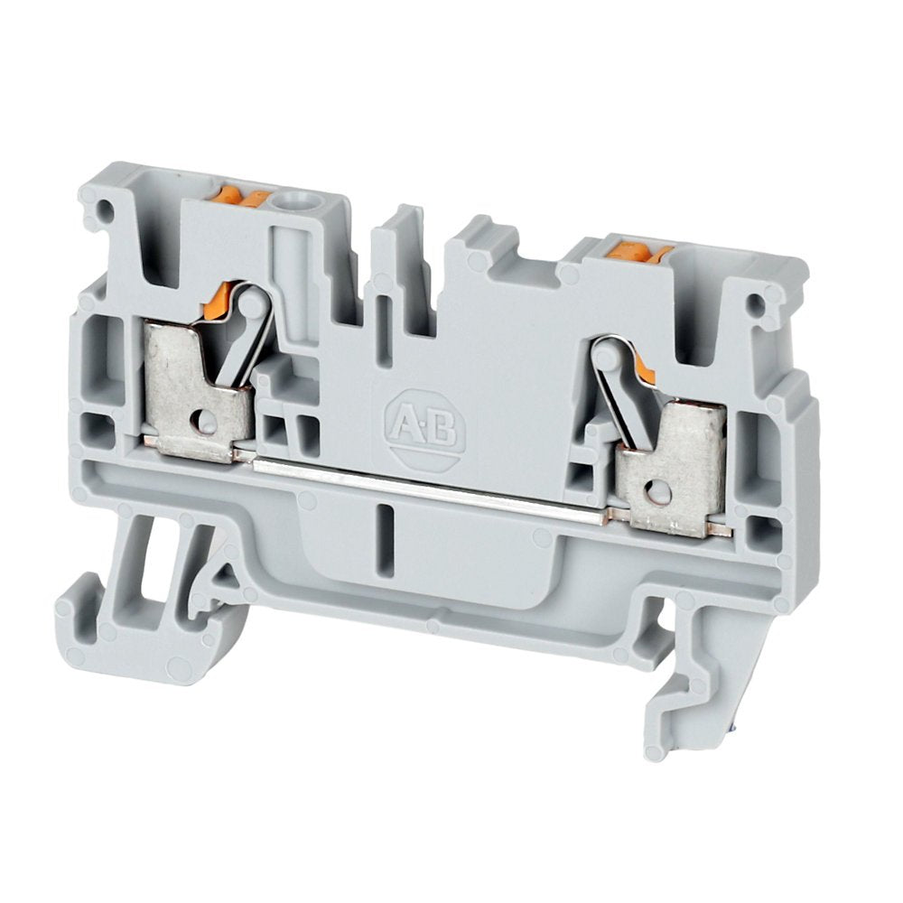 1492-P Push-in Terminal Blocks , 2.5 mm² (AWG 28 - AWG 12),20 A , Feed-Through , Single Level ,1 Point On Each Side Per Circuit