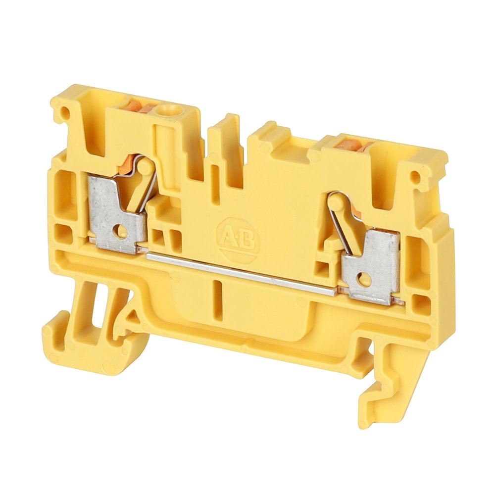 1492-P Push-in Terminal Blocks , 2.5 mm² (AWG 28 - AWG 12),20 A , Feed-Through , Single Level ,1 Point On Each Side Per Circuit