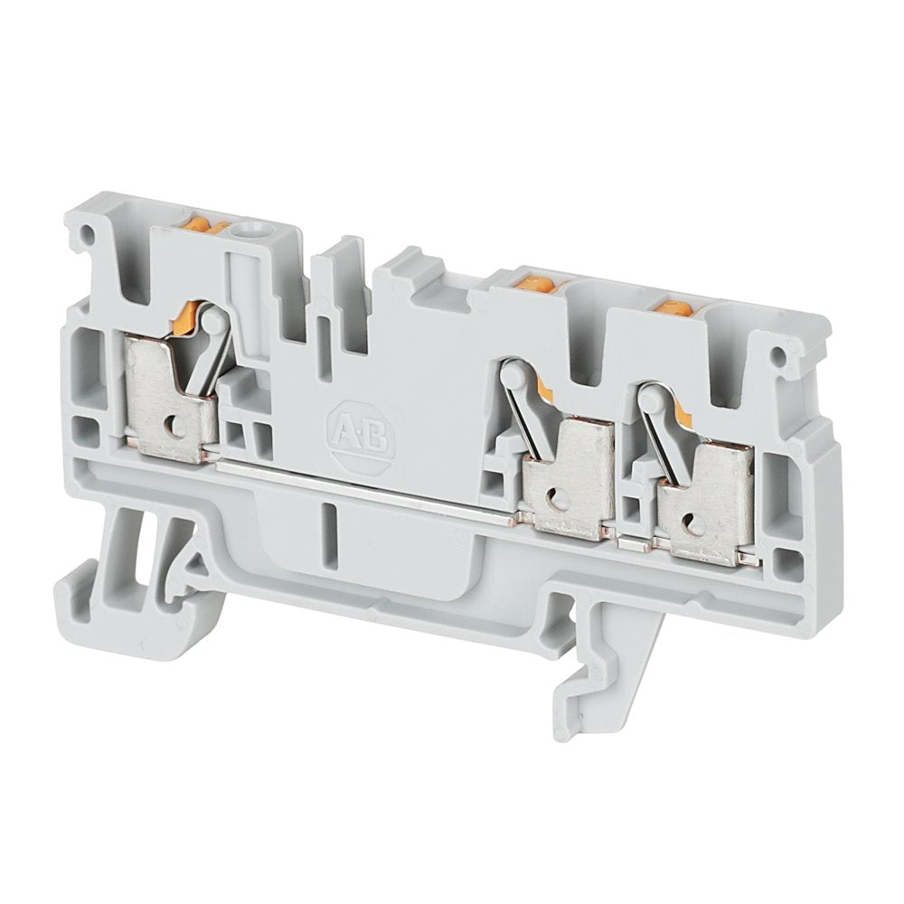 1492-P Push-in Terminal Blocks , 2.5 mm² (AWG 28 - AWG 12),20 A , Feed-Through , Single Level ,1 Point On One Side, 2 Points On Other Side