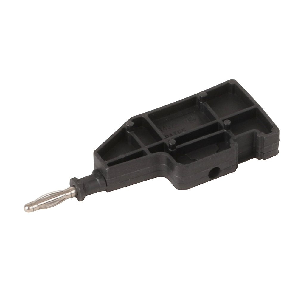 Terminal Block Accessory, Push-in connection, IEC, Flexible Test Plug Accessory, End Test Plug, For use with 4mm Terminal Blocks, Black, Package Qty 50