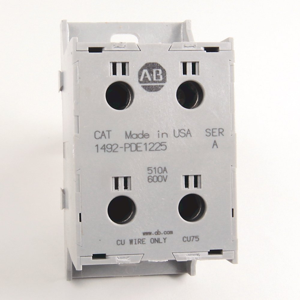 1492 Enclosed Power Distribution Block, 1-Pole, Aluminum, 2 Openings Line Side, 2 Openings Load Side, 510 Amps