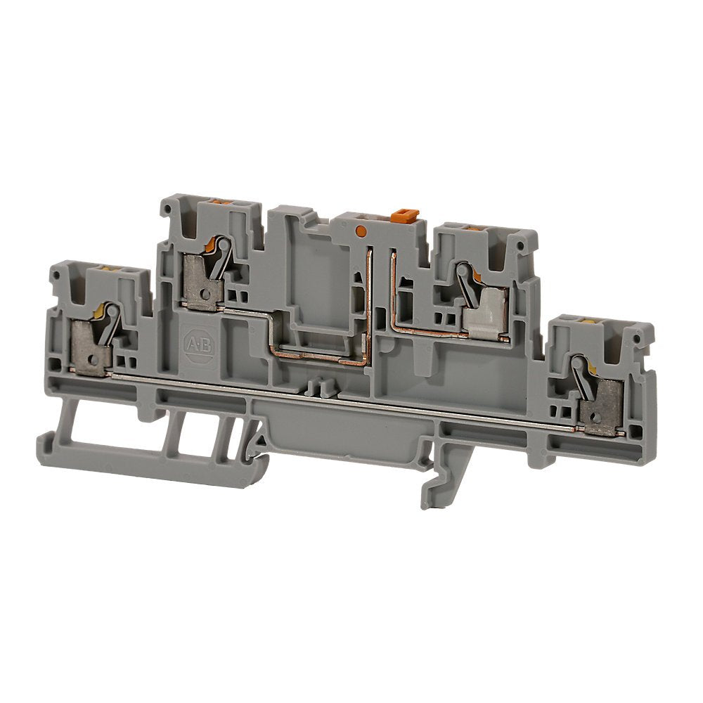 1492-P Push-in Terminal Blocks , 2.5 mm² (AWG 28 - AWG 12),20 A , Knife Disconnect/Isolation Block , Multi-Level ,1 Point On Each Side Per Circuit