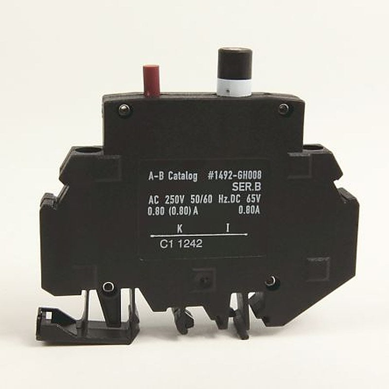 Allen Bradley 1492-GH Supplementary Protectors 1492-GH Thermal Circuit Breaker - 1-Pole, Panel, 500mA Current Rating,