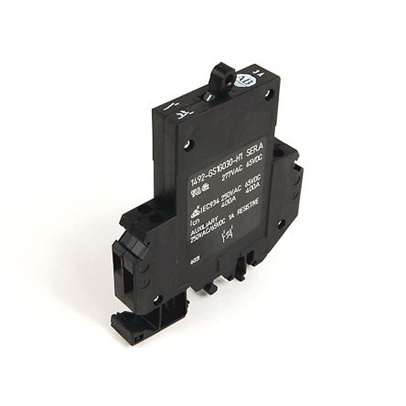 Allen Bradley 1492-GS 1492-GS Miniature Circuit Breaker, 1-Pole, 3A, Type G, 240V ac AC, 62.5 V dc DC, 15 kA Breaking