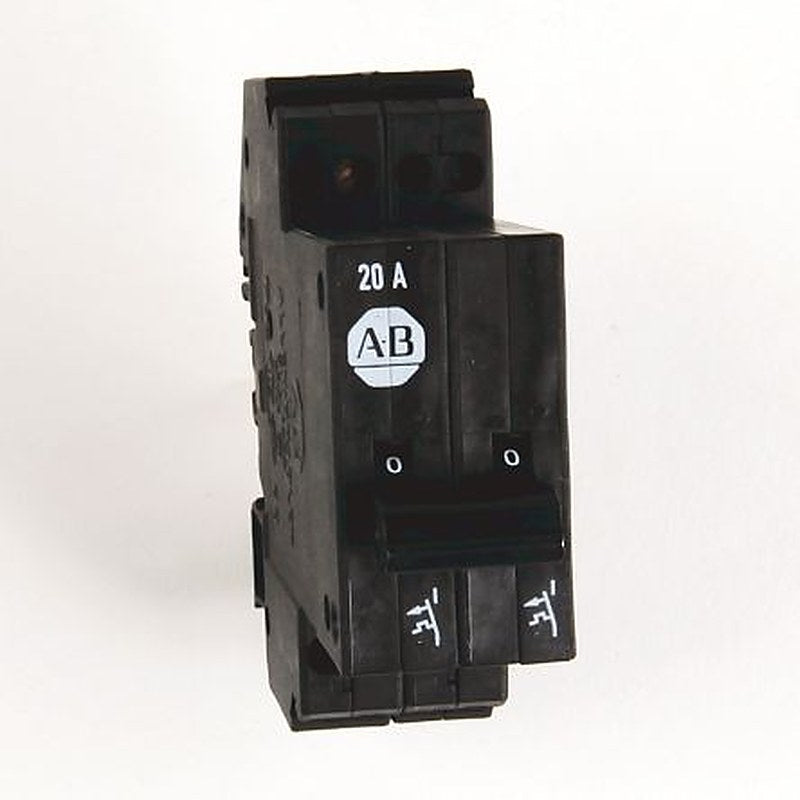 Allen Bradley 1492-GS 1492-GS Miniature Circuit Breaker, 2-Pole, 20A, Type G, 240V ac AC, 62.5 V dc DC, 15 kA Breaking