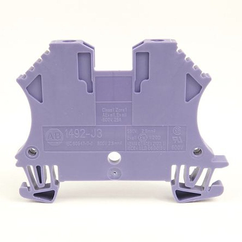 Allen Bradley 1492-J3 Series Feed Through Terminal Block, 2-Way, 22AWG Wire, 25A Screw