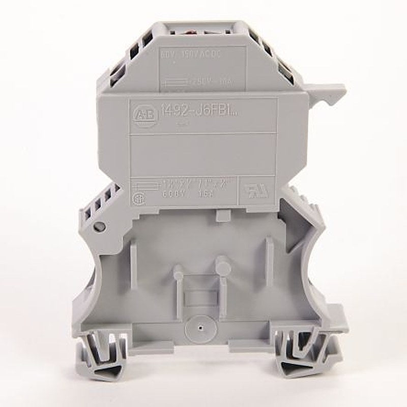 Allen Bradley 1492 Series Screw Terminal, 2-Way, 22AWG, 8 AWG Wire, 16A Screw Cage