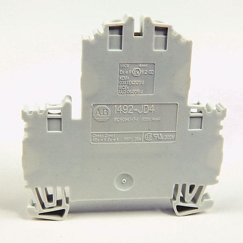 Allen Bradley 1492 Series Screw Terminal, 4-Way, 12AWG, 22 AWG Wire, 24A Screw Cage
