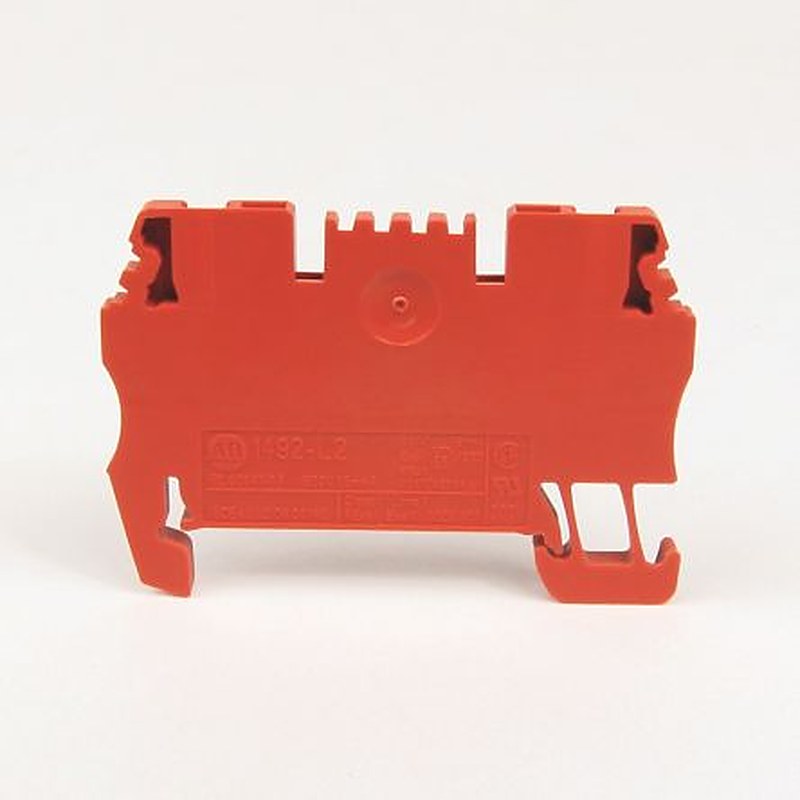 Allen Bradley 1492-L2-RE 1492 Series DIN Rail Terminal Block Red, 1.5mm², Spring Clamp, IECEx/ATEX