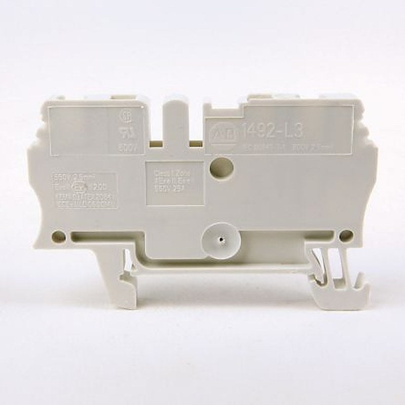 Allen Bradley 1492-L3-G 1492 Series DIN Rail Terminal Block Green, 2.5mm², Spring Clamp, IECEx/ATEX