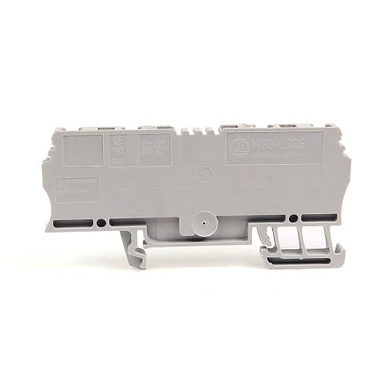 Allen Bradley 1492-L3Q 1492 Series DIN Rail Terminal Block Grey, 2.5mm², Spring Clamp, IECEx/ATEX