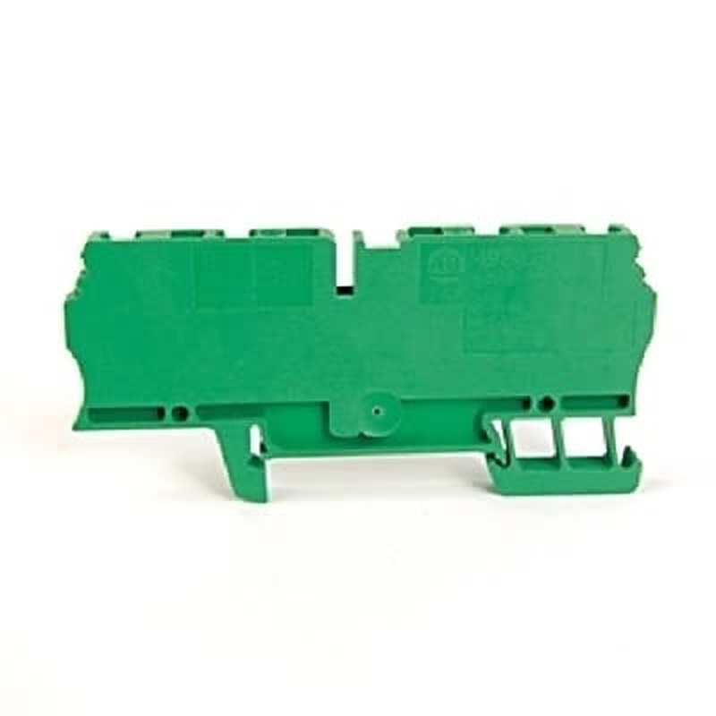 Allen Bradley 1492-L3QS-G 1492 Series DIN Rail Terminal Block Green, 2.5mm², Spring Clamp, IECEx/ATEX