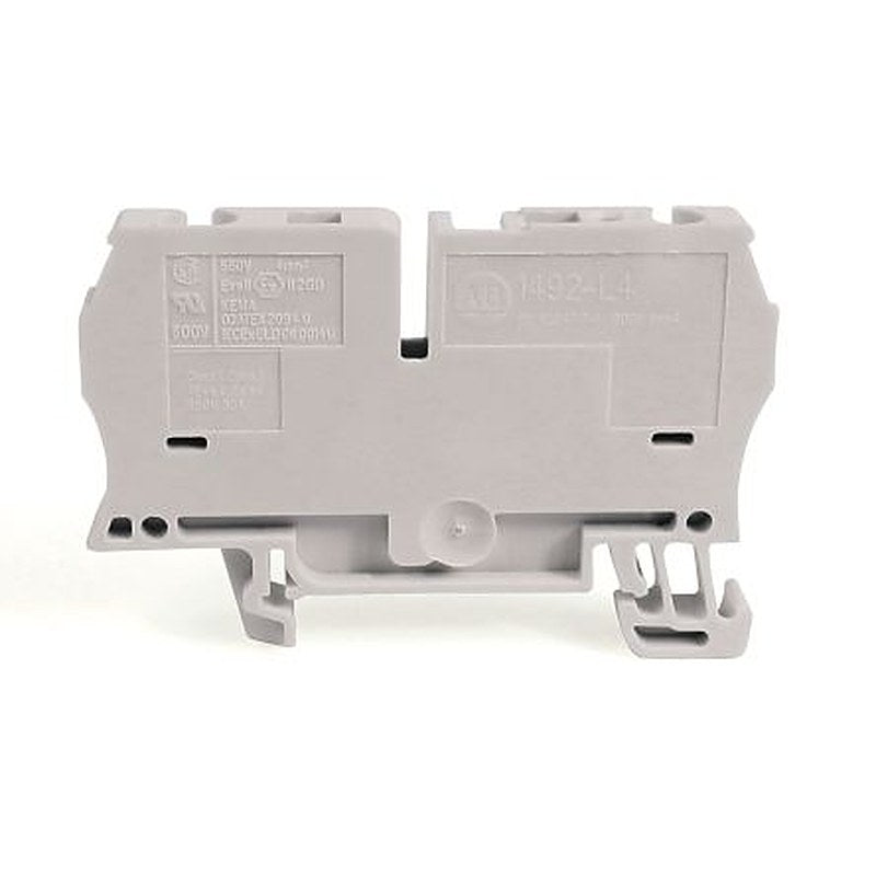 Allen Bradley 1492-L4-W 1492 Series DIN Rail Terminal Block White, 4mm², Spring Clamp, IECEx/ATEX