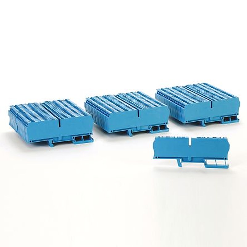 Allen Bradley 1492-L4Q-B 1492 Series DIN Rail Terminal Block Blue, 4mm², Spring Clamp, IECEx/ATEX