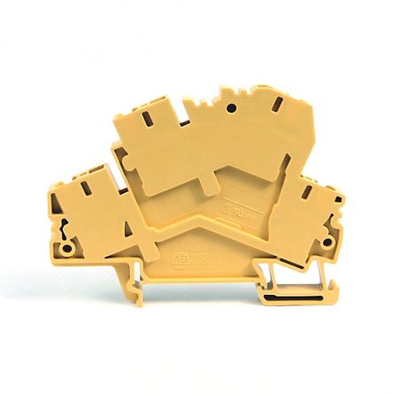 Allen Bradley 1492-LD4-Y 1492 Series DIN Rail Terminal Block Yellow, 4mm², Spring Clamp