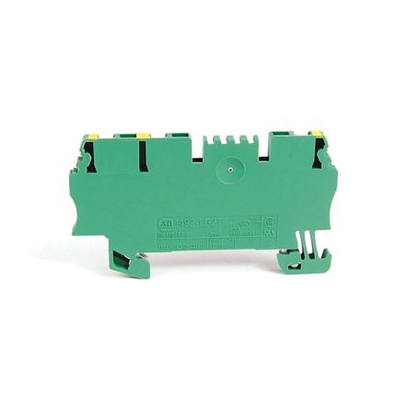 Allen Bradley 1492-LG2T 1492 Series DIN Rail Terminal Block Green, Yellow, 1.5mm², Spring Clamp