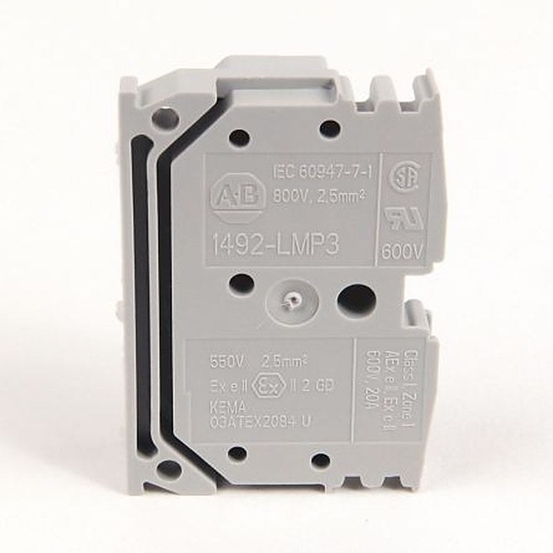 Allen Bradley 1492-LMP3E-B 1492 Series DIN Rail Terminal Block Blue, 2.5mm², Solder