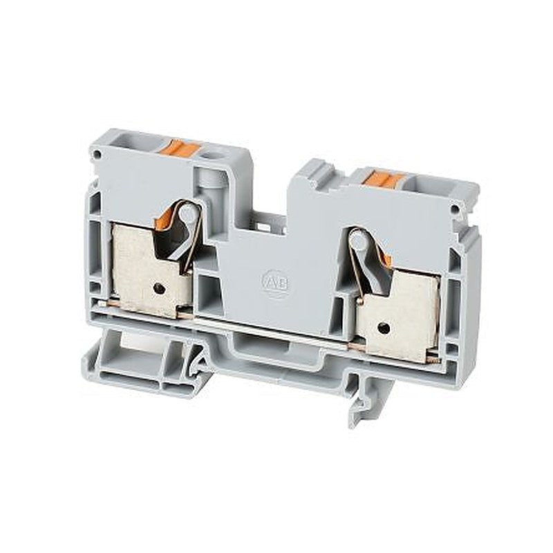 Allen Bradley 1492-P10 1492-P Series DIN Rail Terminal Block Grey, 10mm², 1-Level, Push-in, ATEX