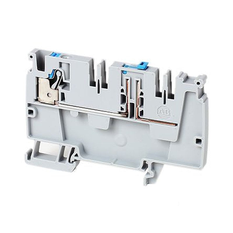 Allen Bradley 1492-P10PD4E-KD 1492-P Series DIN Rail Terminal Block Grey, 4mm², Push-in, ATEX