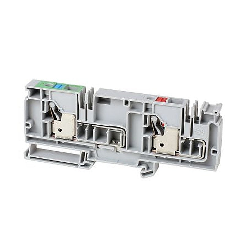 Allen Bradley 1492-P10PD4S-1RE1G 1492-P Series DIN Rail Terminal Block Grey, 10mm², Push-in, ATEX