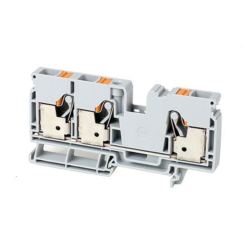Allen Bradley 1492-P10T-B 1492-P Series DIN Rail Terminal Block Blue, 10mm², 1-Level, Push-in, ATEX