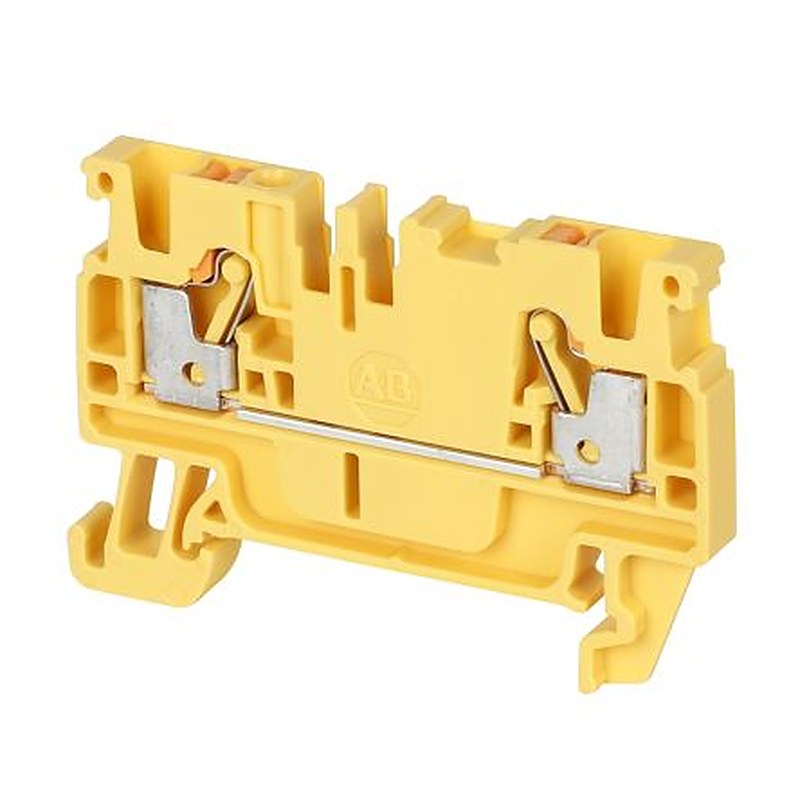 Allen Bradley 1492-P3-Y 1492-P Series Feed Through Terminal Block Yellow, 2.5mm²