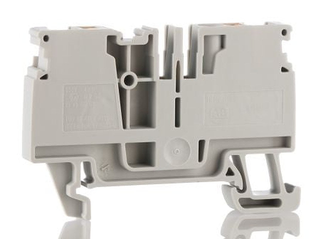Allen Bradley 1492-P4 1492-P Series Feed Through Terminal Block Grey, 4mm²