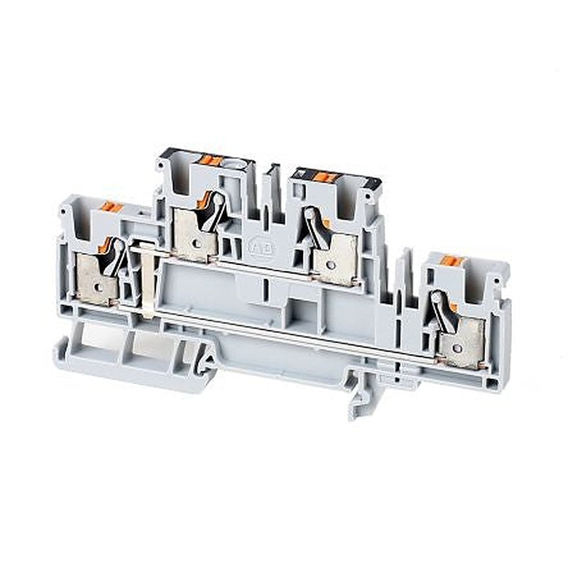 Allen Bradley 1492-PD4C 1492-P Series Feed Through Terminal Block Grey, 4mm², Push-in
