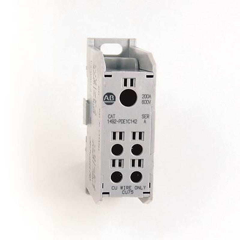 Allen Bradley Distribution Block, 4 Way, 600V, 200A, White