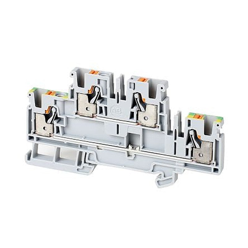 Allen Bradley 1492-PDG4 1492-P Series Feed Through Terminal Block Grey, 4mm², Push-in