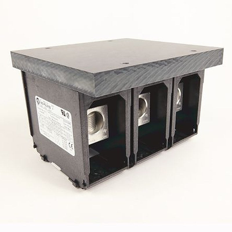 Allen Bradley Distribution Block, 6 Way, 600V, 335A, Black