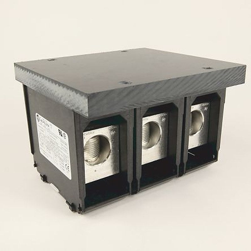 Allen Bradley Distribution Block, 9 Way, 600V, 335A, Black